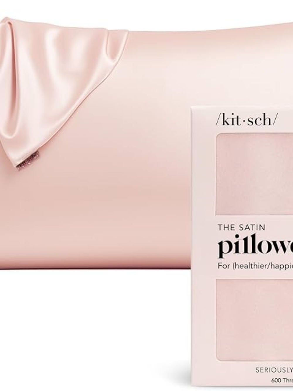 Kitsch King Satin Pillowcase - Blush